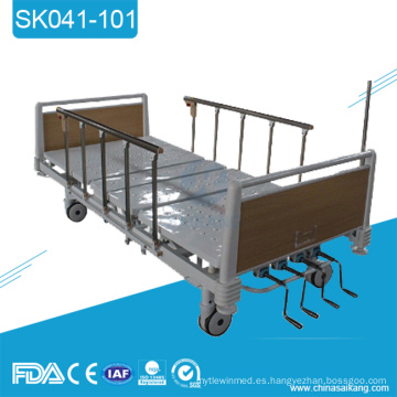 SK041-101 Cama manual de la clínica ajustable de los muebles del hospital